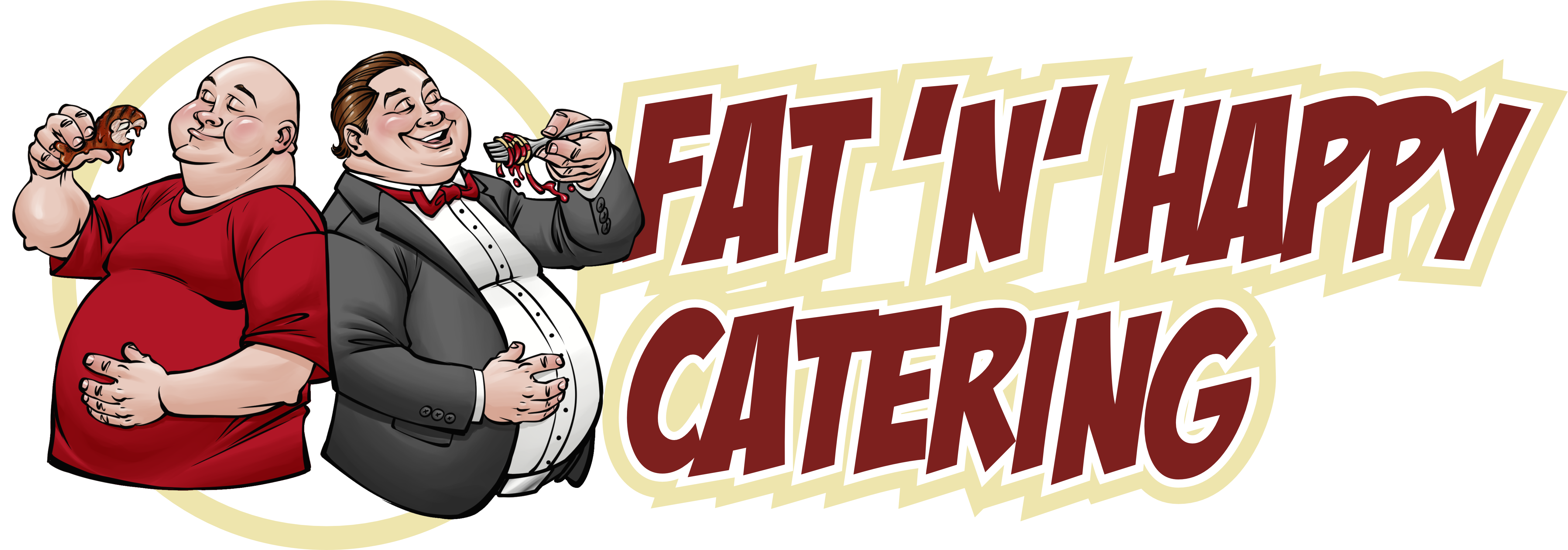 Fat ’N’ Happy Catering logo
